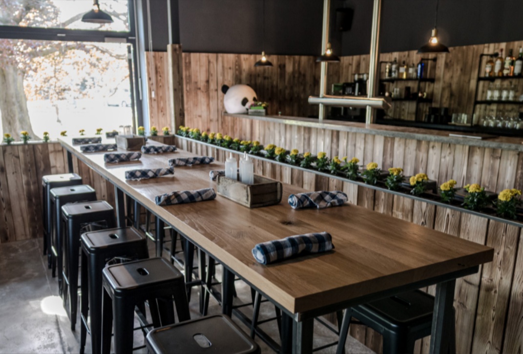 Interieur des Restaurants Anthony Bacon in Berlin